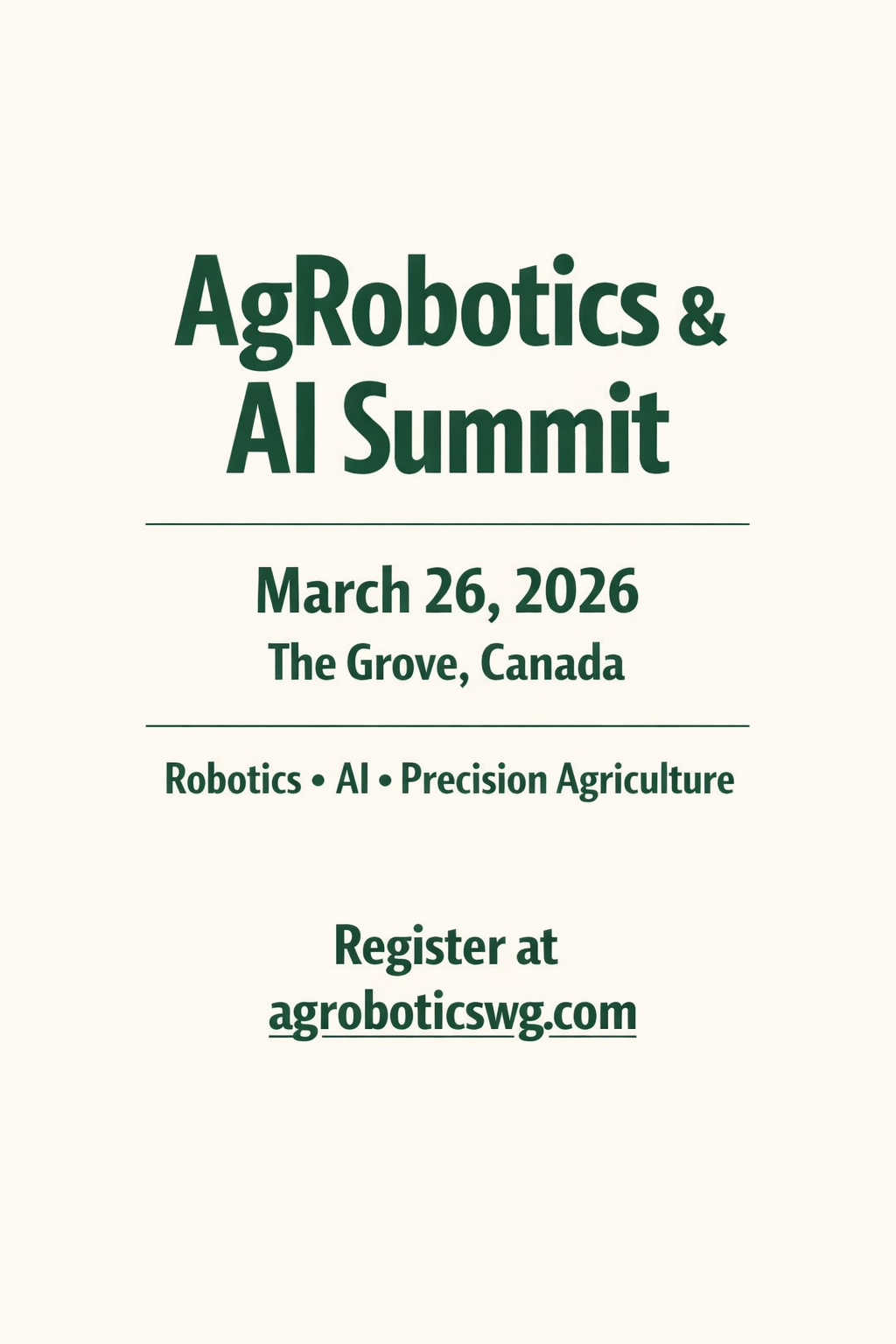 AgRobotics Conference